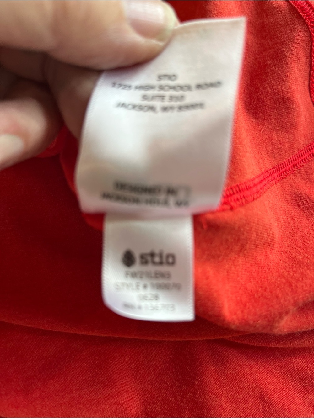 Stio Women’s Red 1/4 Zip Long Sleeve Activewear Top size XL - Picture 6 of 7